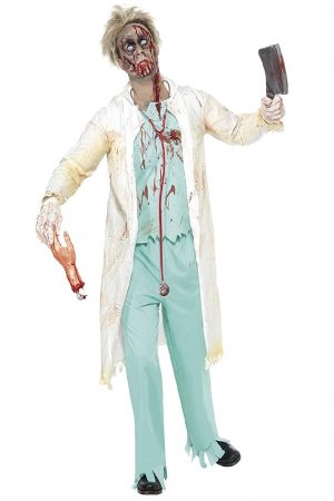 Disfraz de Zombie médico para hombre