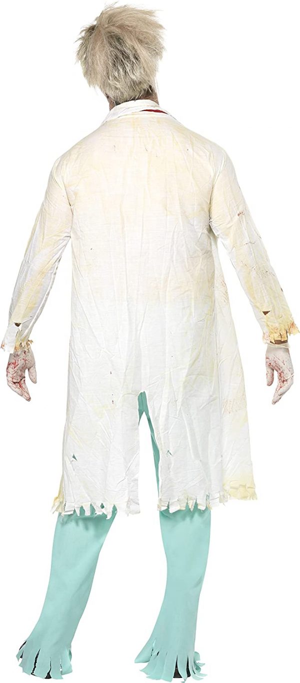 Disfraz de Zombie médico para hombre posterior