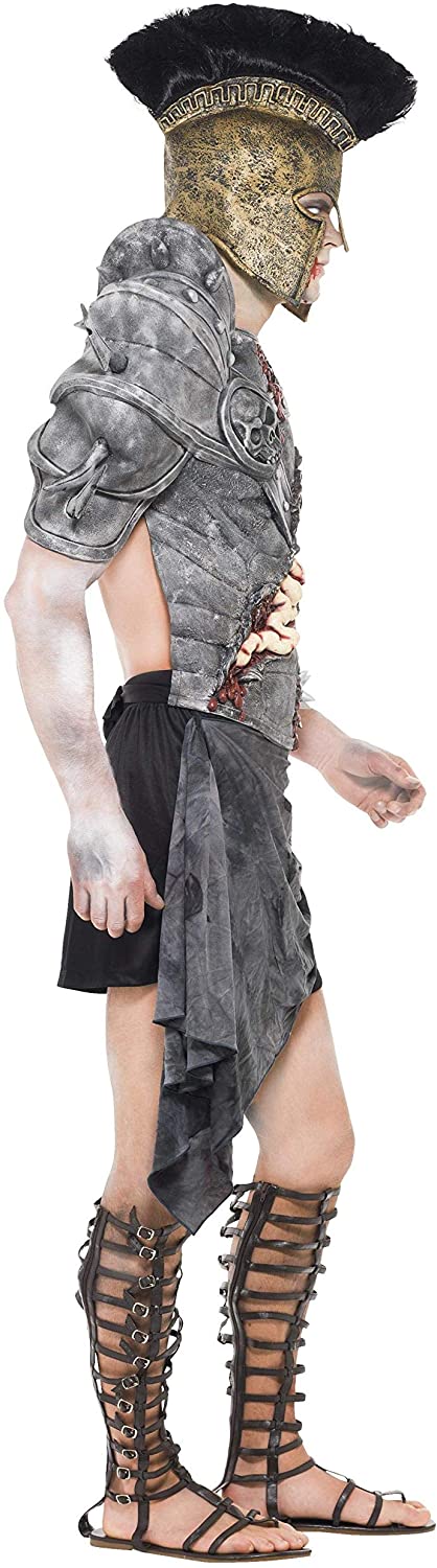 Disfraz de gladiador Zombie hombre lateral
