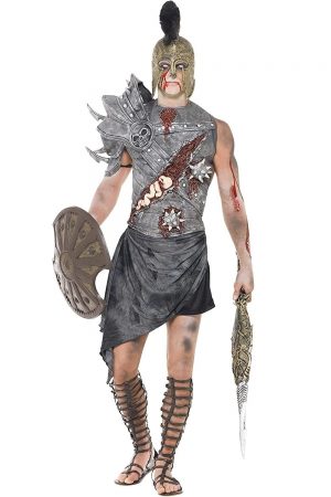 Disfraz de gladiador Zombie hombre