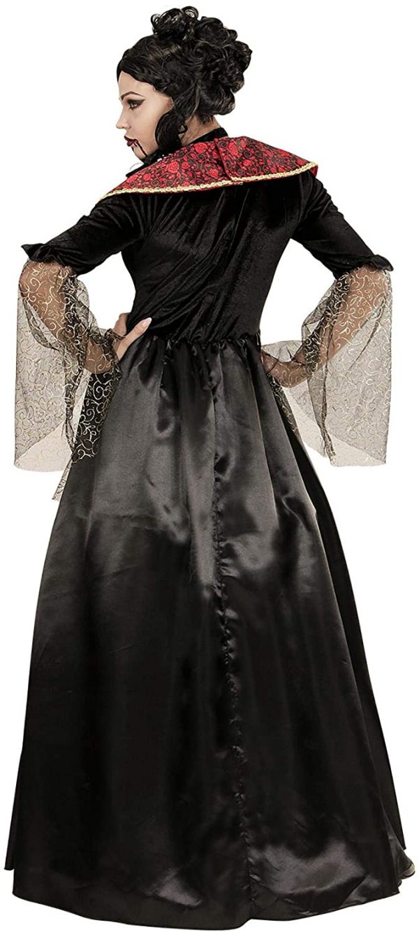 Disfraz vampiresa gótica de mujer espalda