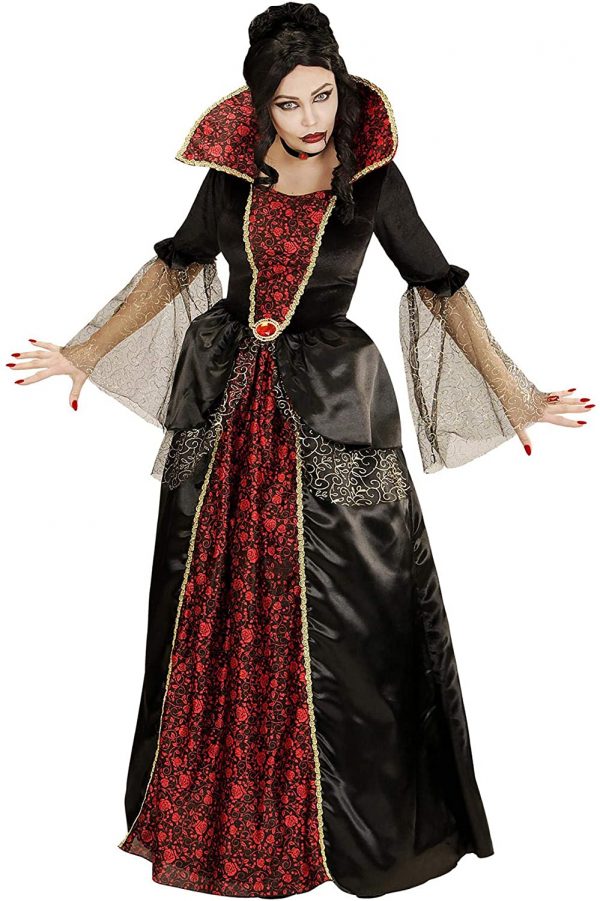 Disfraz vampiresa gótica de mujer extendido