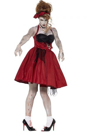 Disfraz Rockabilly de Zombie para Mujer perfil
