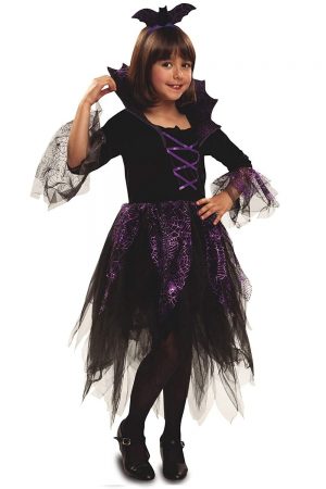 Disfraz Vampiresa purpura para niña