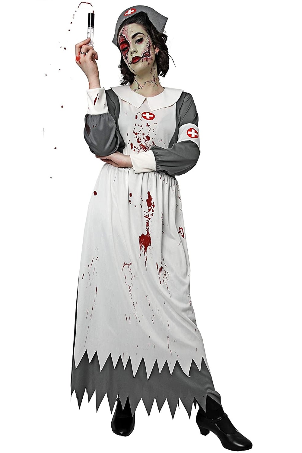 Disfraz de Enfermera Zombie Siniestra para Mujer - ????  ????