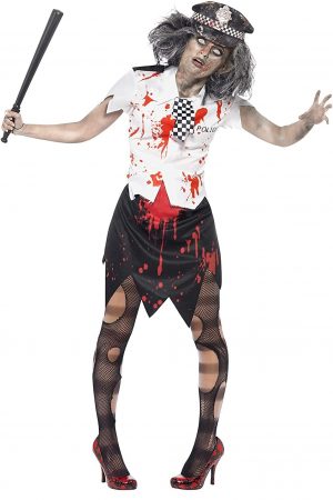 Disfraz de Mujer policía Zombie