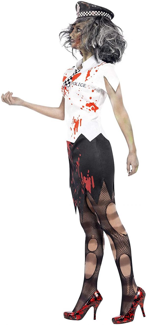 Disfraz de Mujer policía Zombie perfil