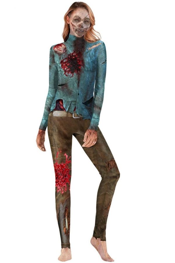 Disfraz de Zombie ajustado para Mujer