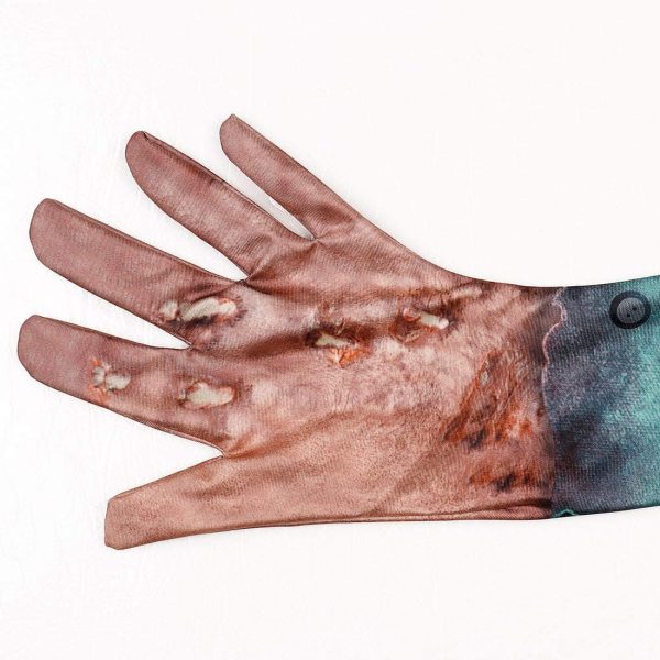 Disfraz de Zombie ajustado para Mujer funda mano
