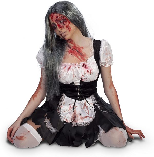 Disfraz de sirvienta Zombie para Mujer Rubbies arrodillada