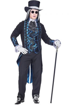 Disfraz vampiro gótico azul