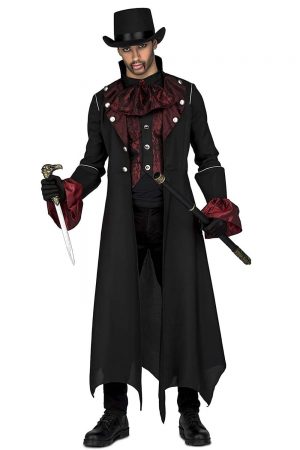 Disfraz vampiro gótico caza vampiro
