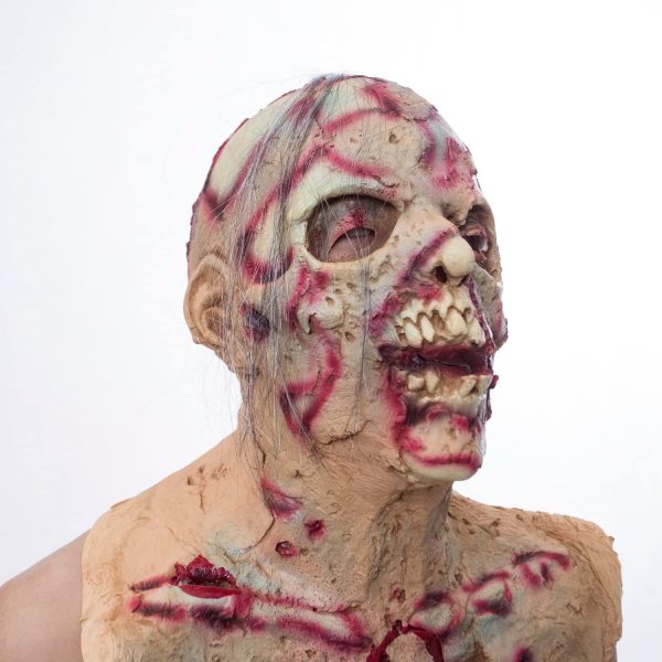 Máscara de Zombie The Wlaking Dead derecho