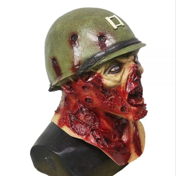 Máscara soldado zombie lado derecho-min