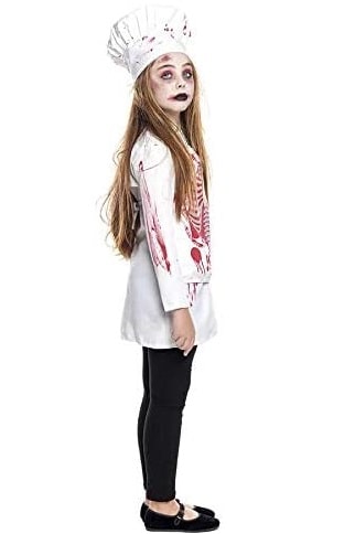 Disfraz Zombie Cocinera para niña perfil