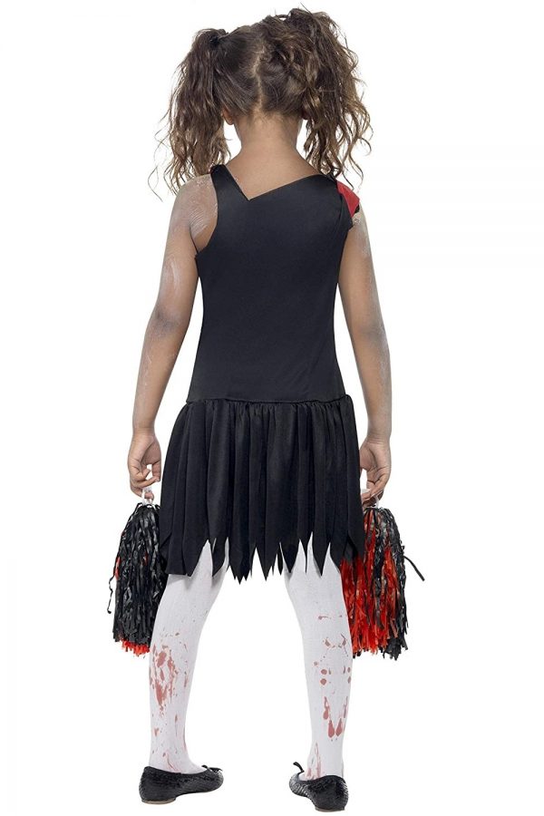 Disfraz de Cheerleader Zombie niña espalda