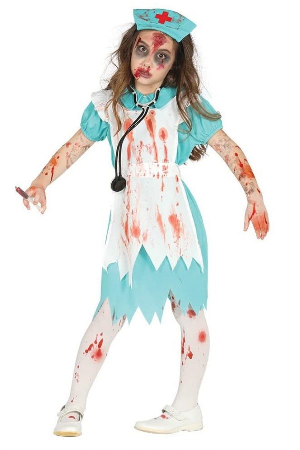 Disfraz de Enfermera Zombie para niña