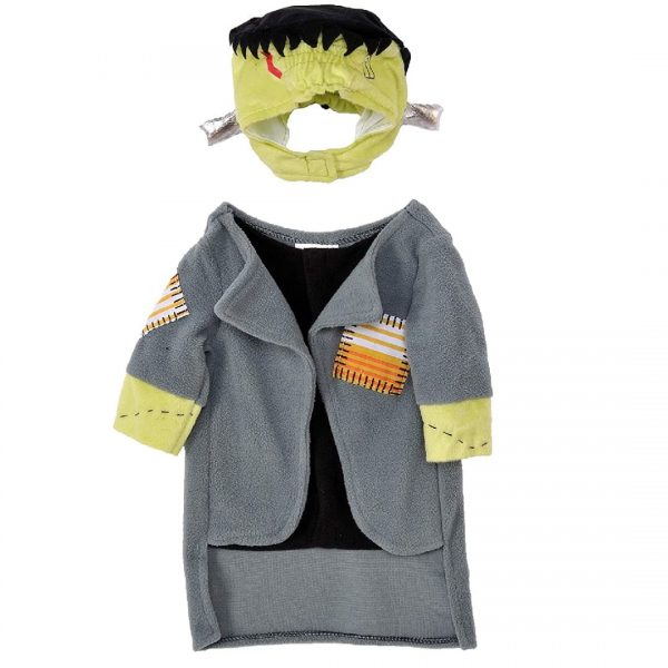 Disfraz de Frankenstein para mascota arriba