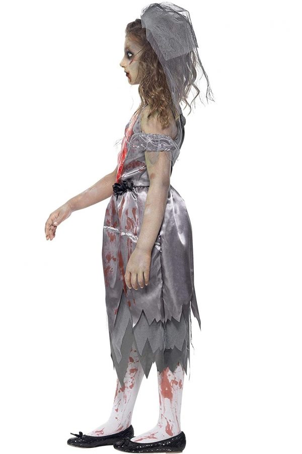 Disfraz de Novia Zombie para niña perfil