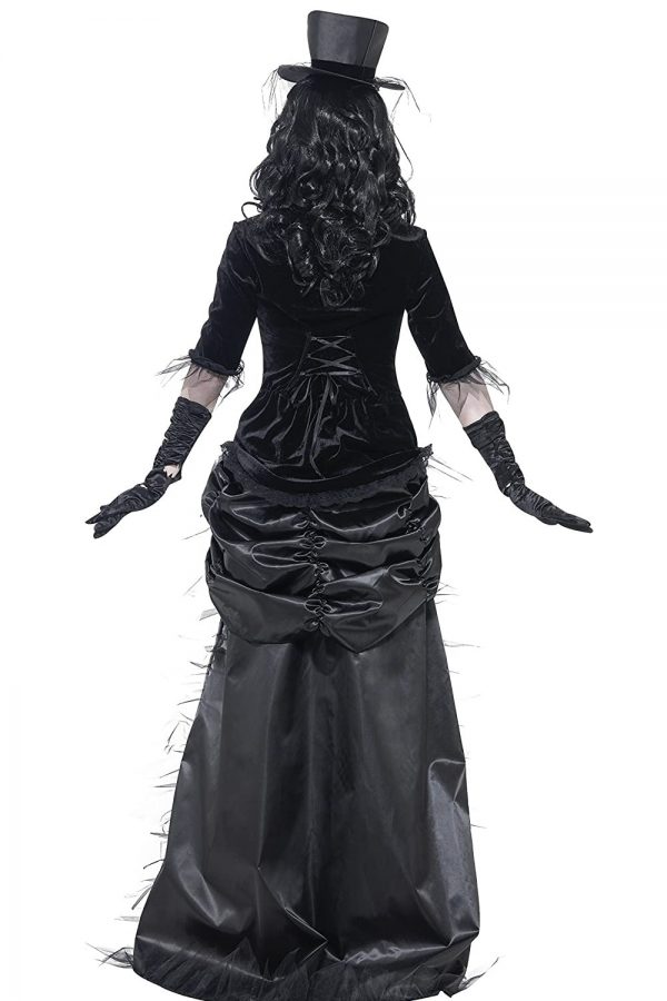 Disfraz de Viuda Negra Fantasma Barroca Espalda