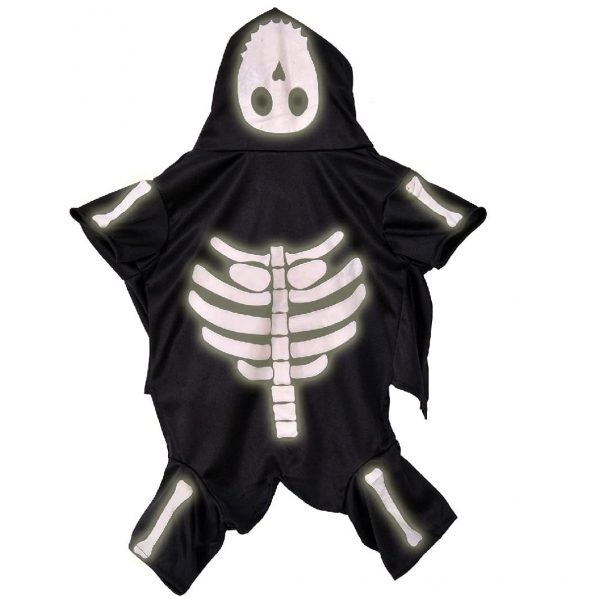 Disfraz mascota Esqueleto Luminiscente detalle