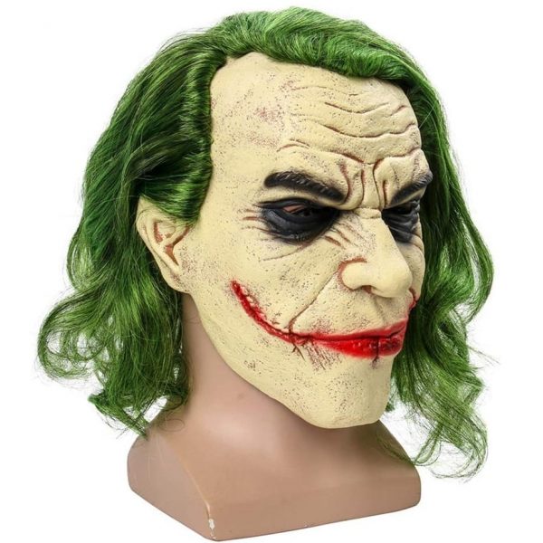 Máscara de Joker con peluca perfil