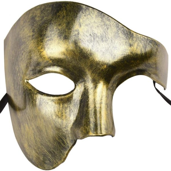 Máscara Oro El Fantasma de la Ópera